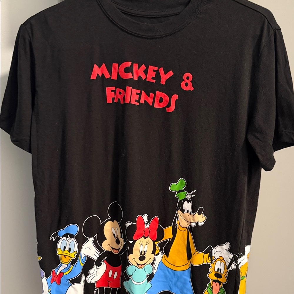 Disney Mickey & Friends Black Kids T-Shirt
